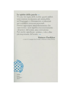 Lo Spirito della Parola