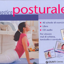 Ginnastica posturale. (Cofanetto con CD Audio)libro con 40 schede di esercizi e cd audio. per vincere mal di schiena, torcicollo e cervicale