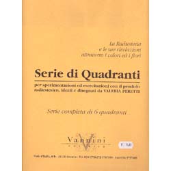Serie di QuadrantiPer sperimentazioni ed esercitazioni con il pendolo radiestesico, ideati e disegnati da Valeria Peretti.