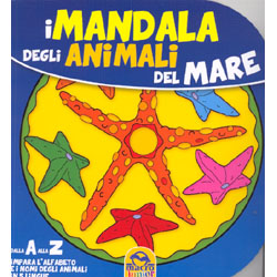 I Mandala degli Animali del Mare Dalla A alla Z - Impara l'alfabeto e i nomi degli animali in 5 lingue!
